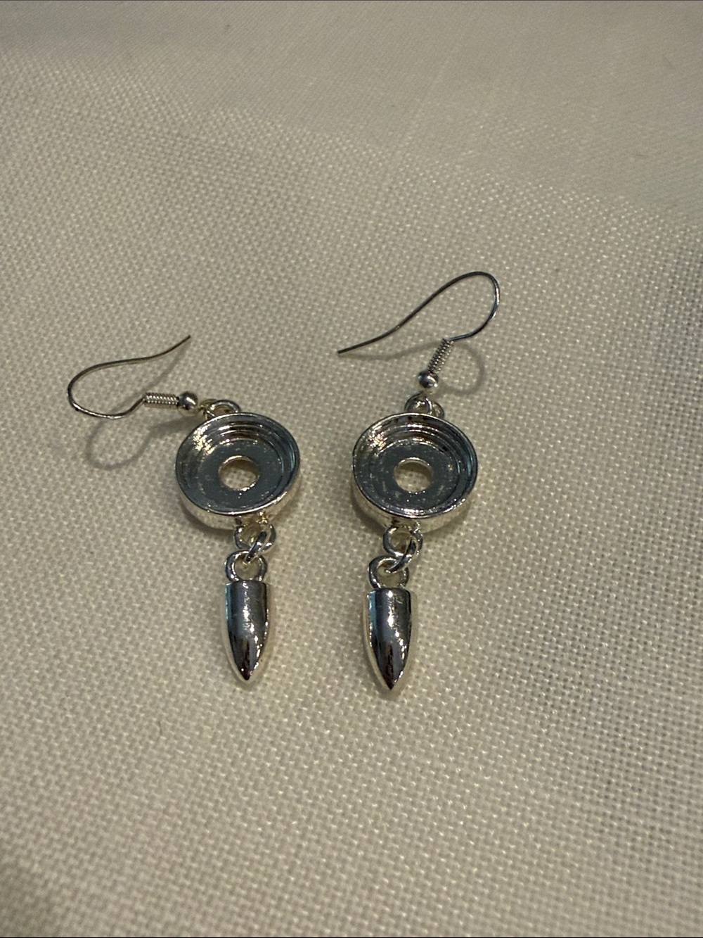 Lotti Dotties | Silver-Tone Dangle Interchangeable Earring with Spike Dangle